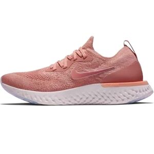 Nike Epic React Flyknit Women's Running Shoes Size 8 Rust Pink Color